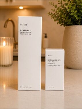 Anua Heartleaf Cleansing Oil + Niacinamide Dark Spot Serum Bundle - BNIB 🎀